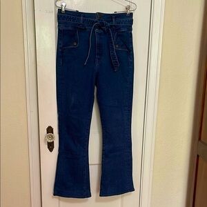Veronica Beard Giselle Flare Extra High Rise Blue Jeans size 30 /10